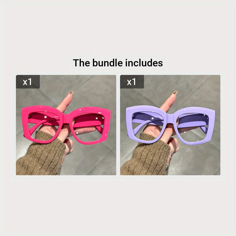 👓👓Oversized  Square Frame Uv Protection Sunglasses
