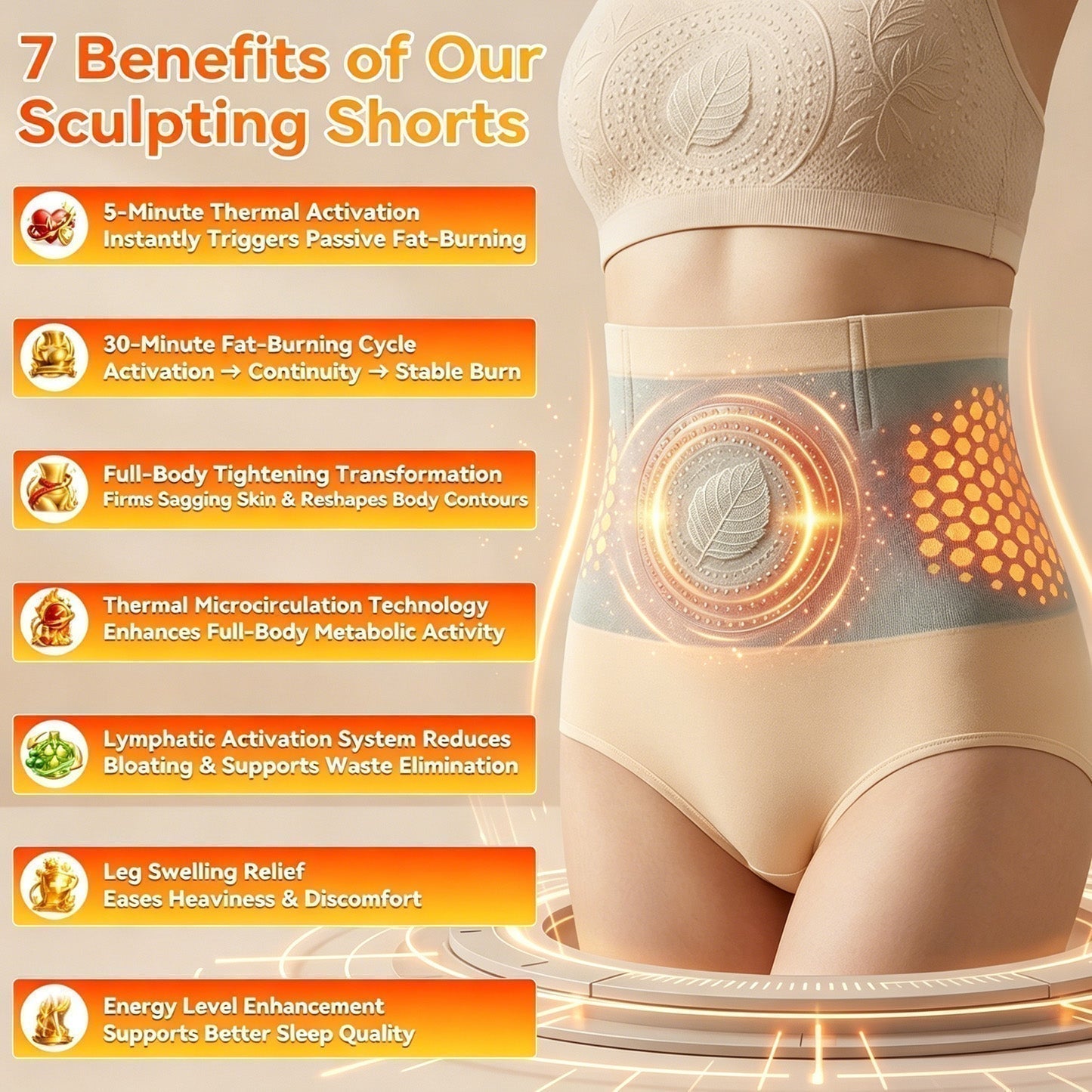 🌷🌷Official Brand Store | 🛡️2026 Moringa & Berberine 4-in-1 Micro-Particle Shaping & Fat Burning Shorts