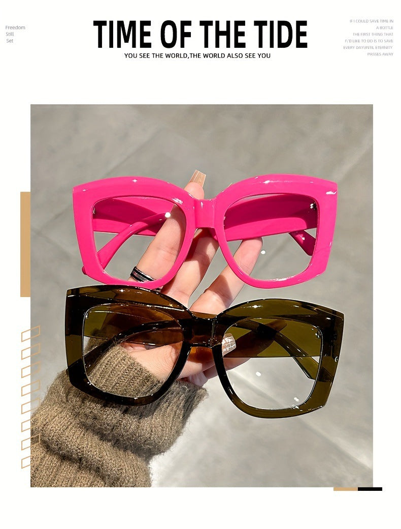 👓👓Oversized  Square Frame Uv Protection Sunglasses