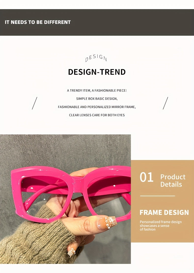 👓👓Oversized  Square Frame Uv Protection Sunglasses