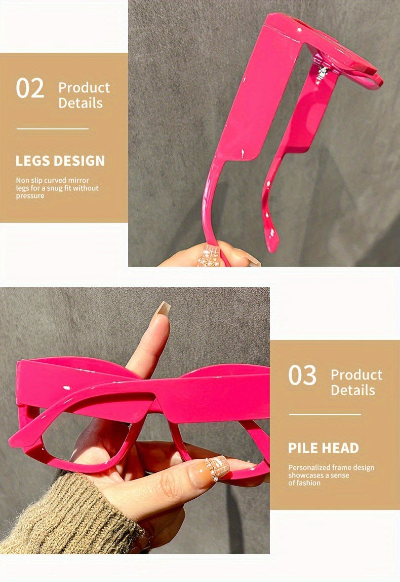 👓👓Oversized  Square Frame Uv Protection Sunglasses