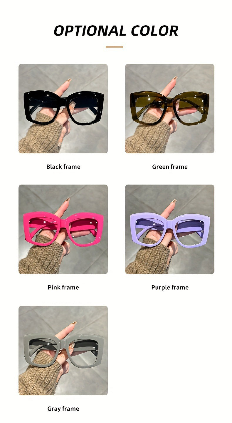 👓👓Oversized  Square Frame Uv Protection Sunglasses