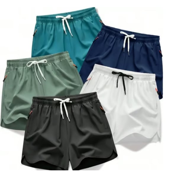 👖👖Men's  Running Shorts – Quick-Dry Athletic Gym Shorts (1 / 5 Pack)