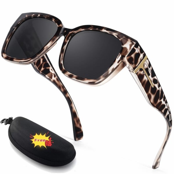 👓👓Polarized Fit Over Sunglasses for Women – UV400 Protection Floral Frame Wear Over Prescription Glasses