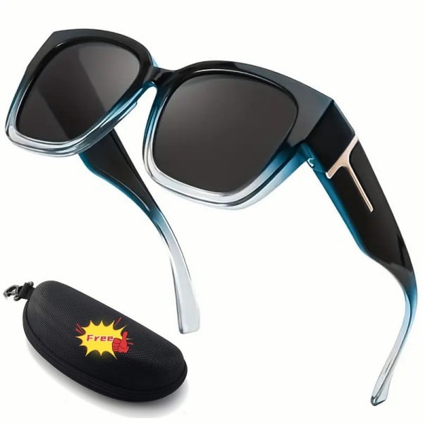 👓👓Polarized Fit Over Sunglasses for Women – UV400 Protection Floral Frame Wear Over Prescription Glasses