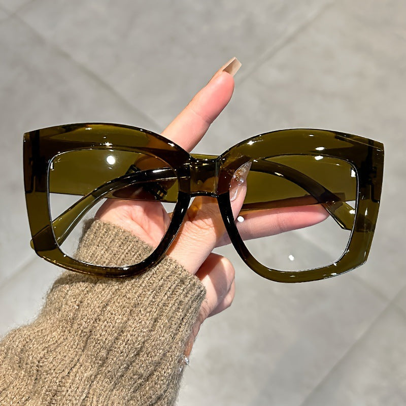 👓👓Oversized  Square Frame Uv Protection Sunglasses