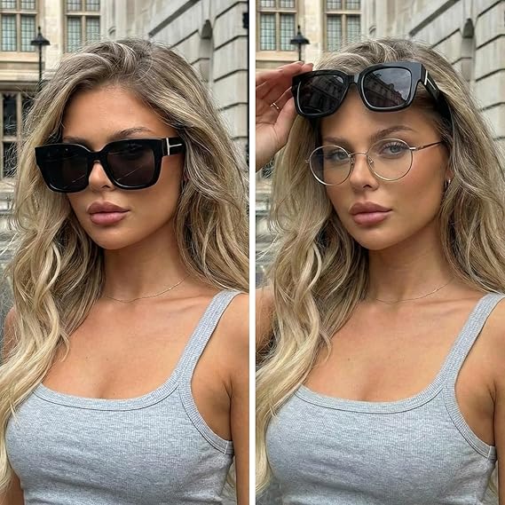 👓👓Polarized Fit Over Sunglasses for Women – UV400 Protection Floral Frame Wear Over Prescription Glasses