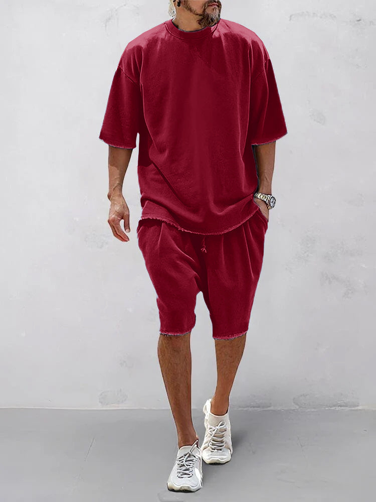 🔥🔥🔥49.98% OFF NOW! ✨ Loose Fit Solid Sports Sets