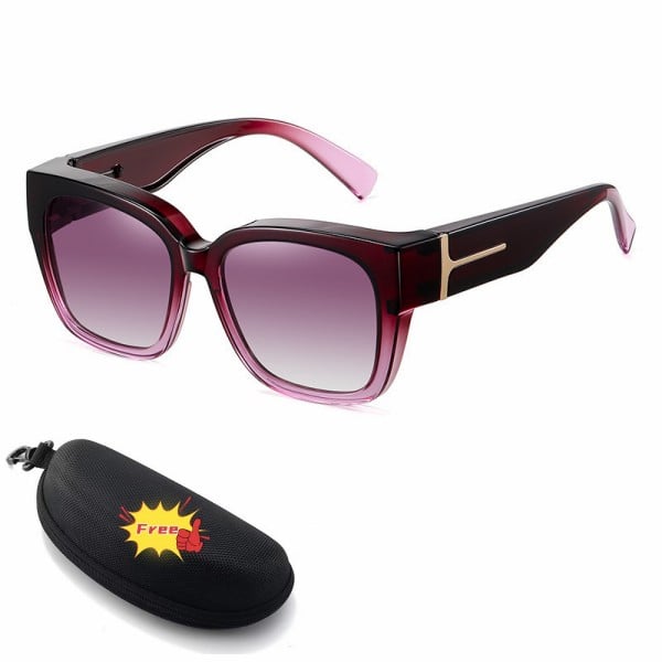 👓👓Polarized Fit Over Sunglasses for Women – UV400 Protection Floral Frame Wear Over Prescription Glasses