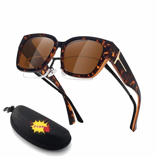👓👓Polarized Fit Over Sunglasses for Women – UV400 Protection Floral Frame Wear Over Prescription Glasses